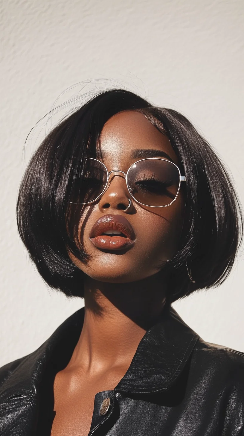 Flawless Blunt Bob: Effortlessly Chic with a Modern Edge