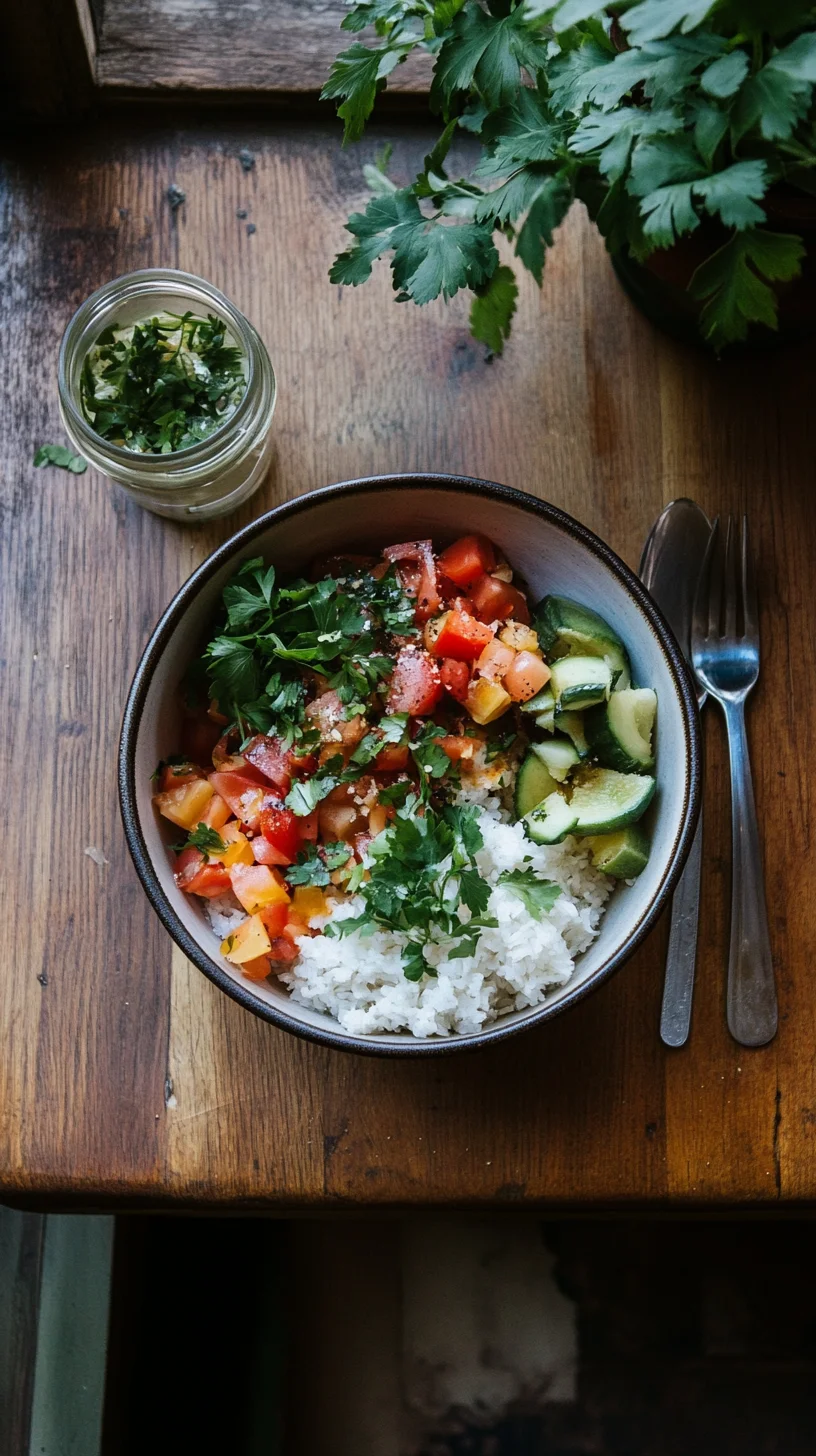 Fresh and Flavorful Rice Bowl: A Vibrant Veggie Delight! 🌱🍚