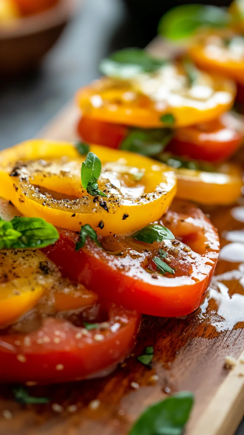 Fresh & Colorful Tomato Salad: A Burst of Flavor in Every Bite!