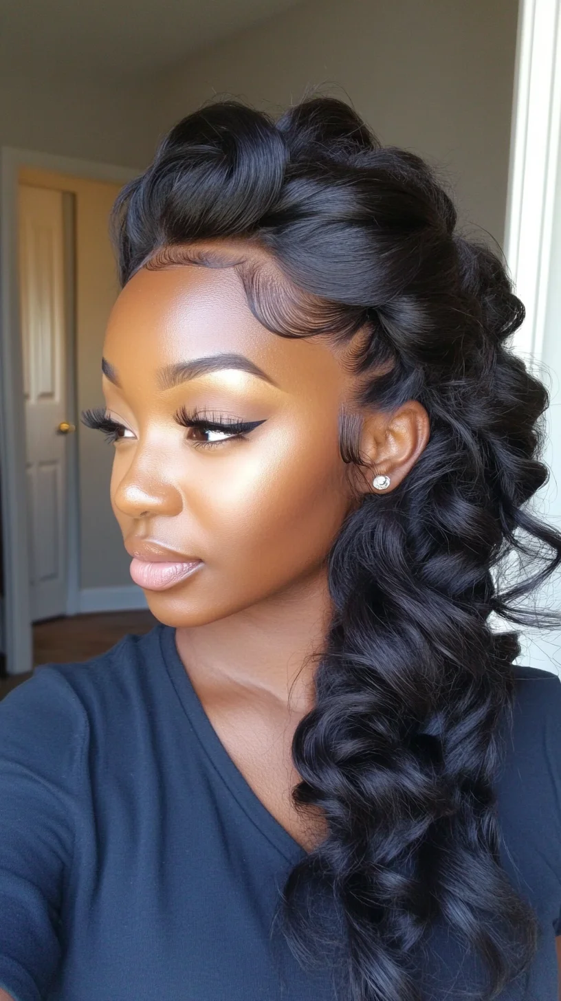 Glamorous Deep Waves: Elevate Your Look with Effortless Elegance