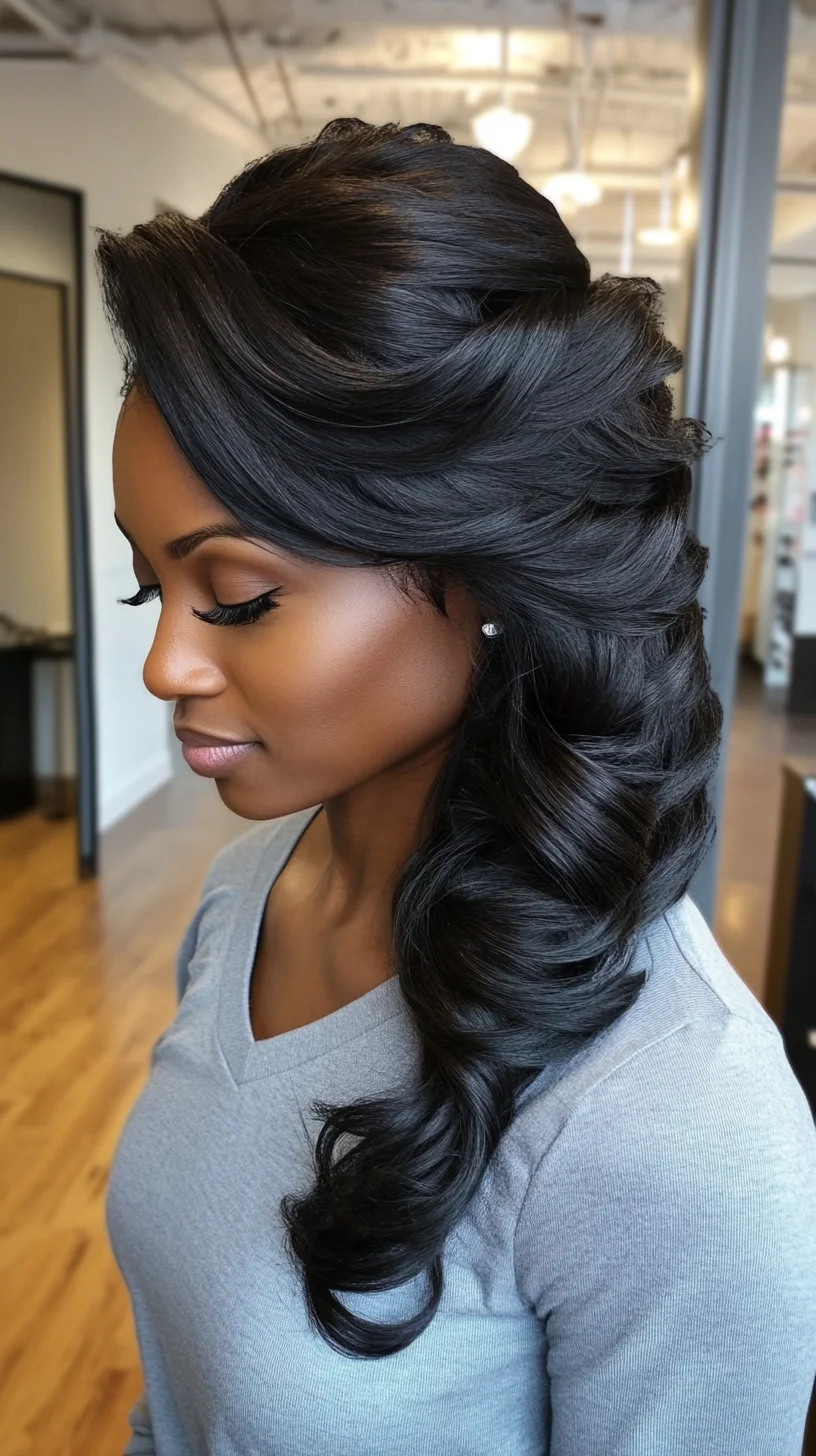 Glamorous Voluminous Layers: Elevate Your Look with Effortless Waves