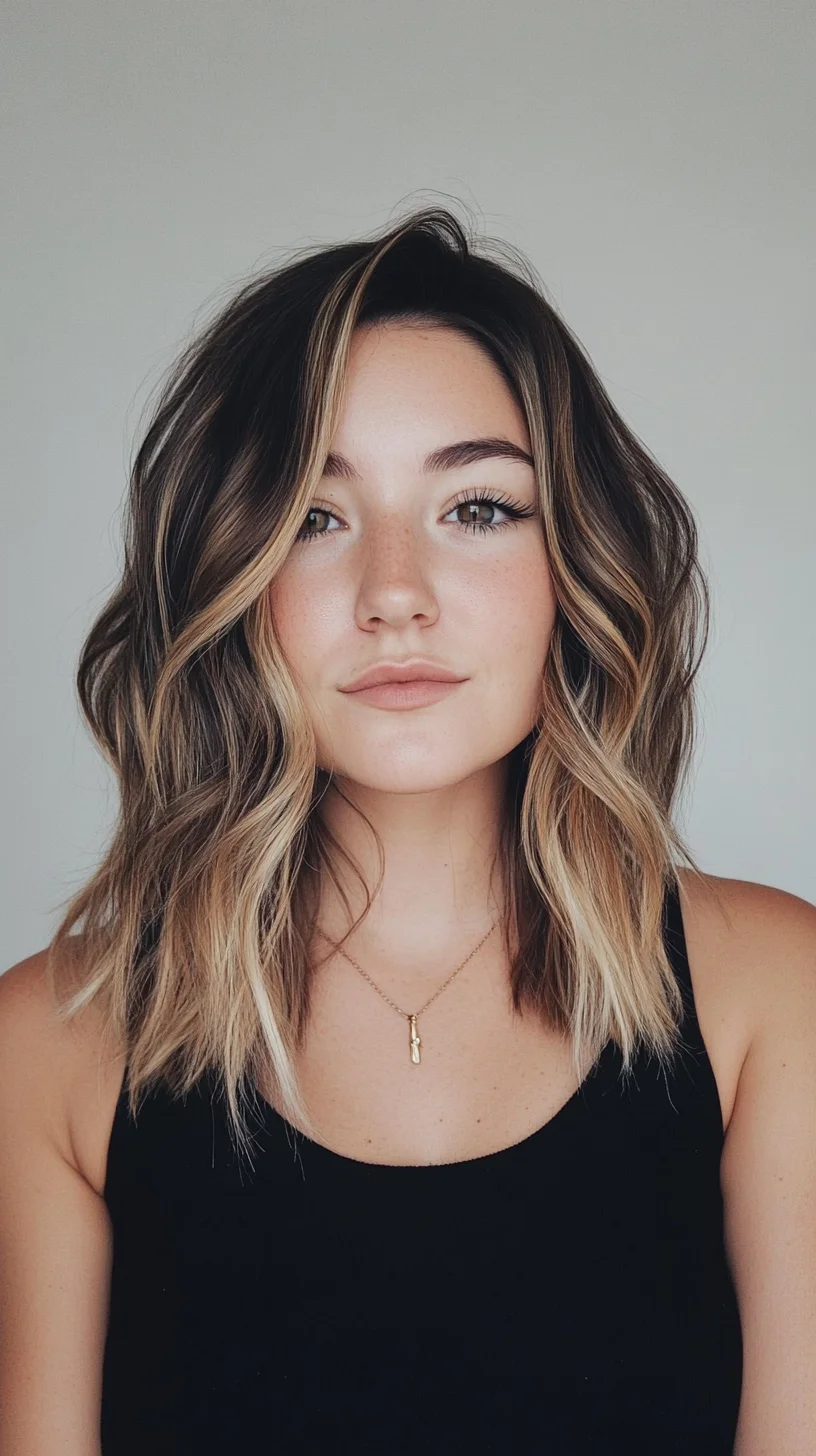 Head Turning Waves: Effortless Chic with Natural Highlights