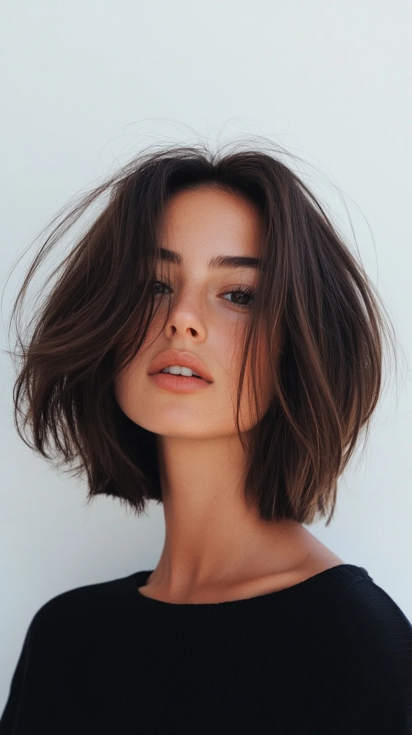 Heading: Effortless Chic: The Modern Blunt Bob