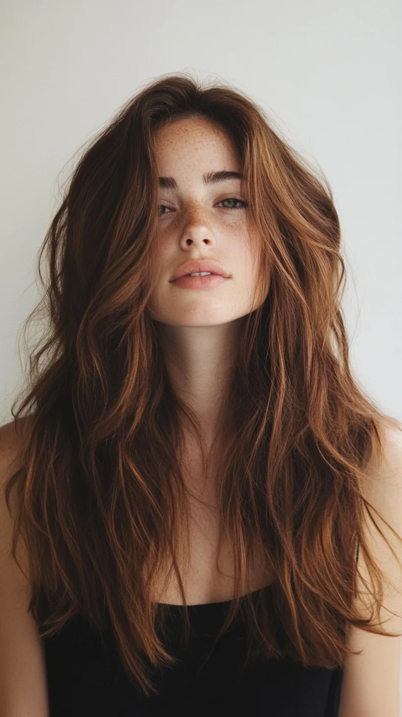 Heading: Effortlessly Chic: The Perfect Long, Textured Waves