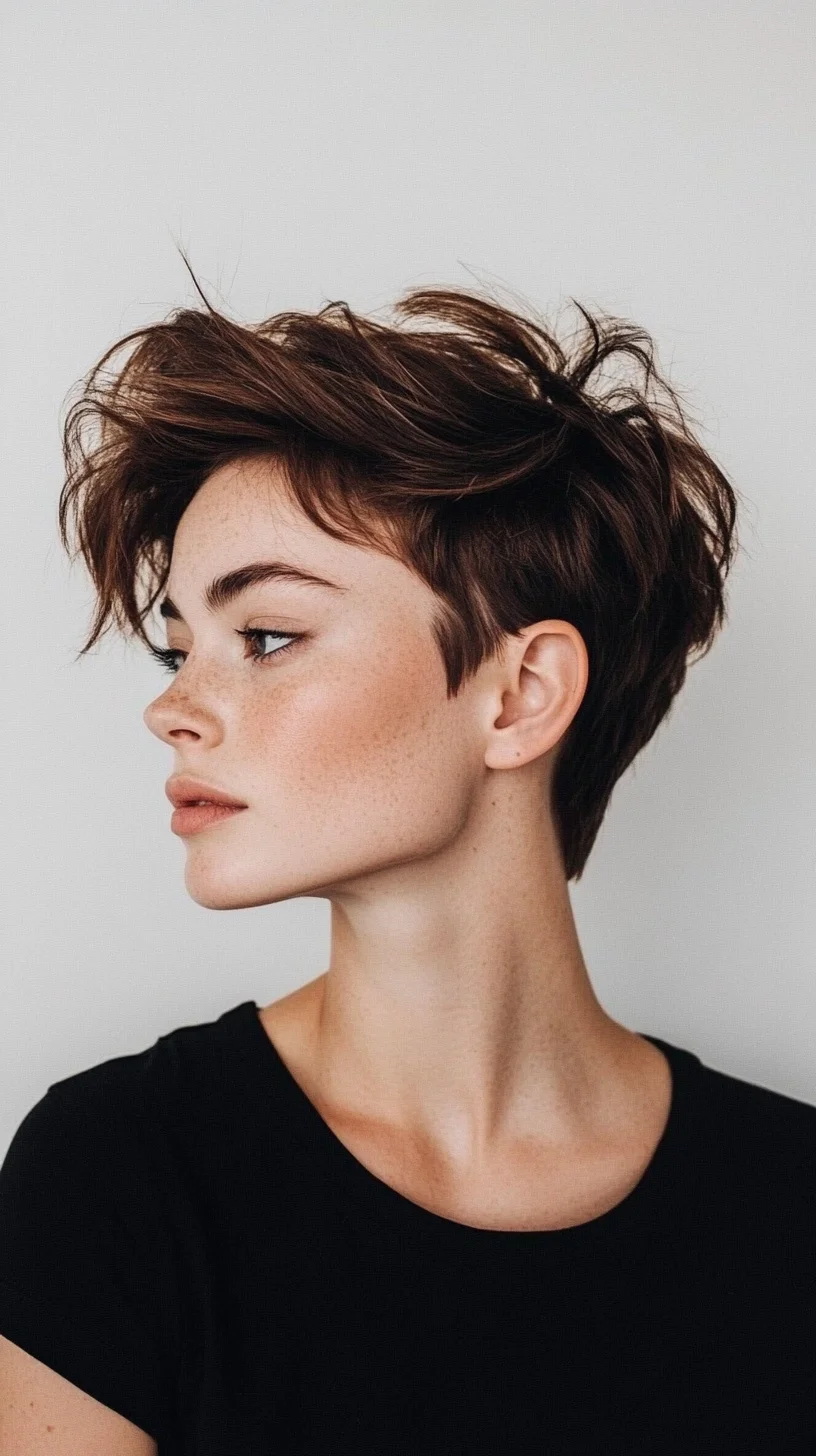 Head-Turning Textured Pixie: Effortlessly Chic