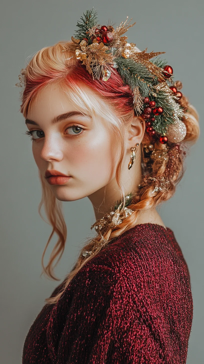 Holiday Glamour: A Festive Twist on Classic Boho Braids