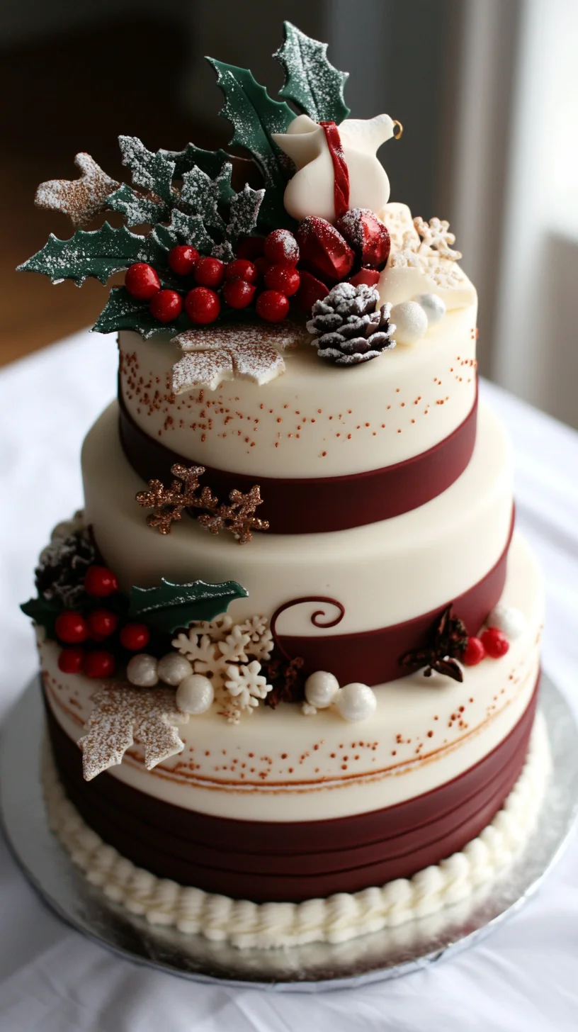 Indulge in a Slice of Sweetness: Festive Holiday Cake Delight!