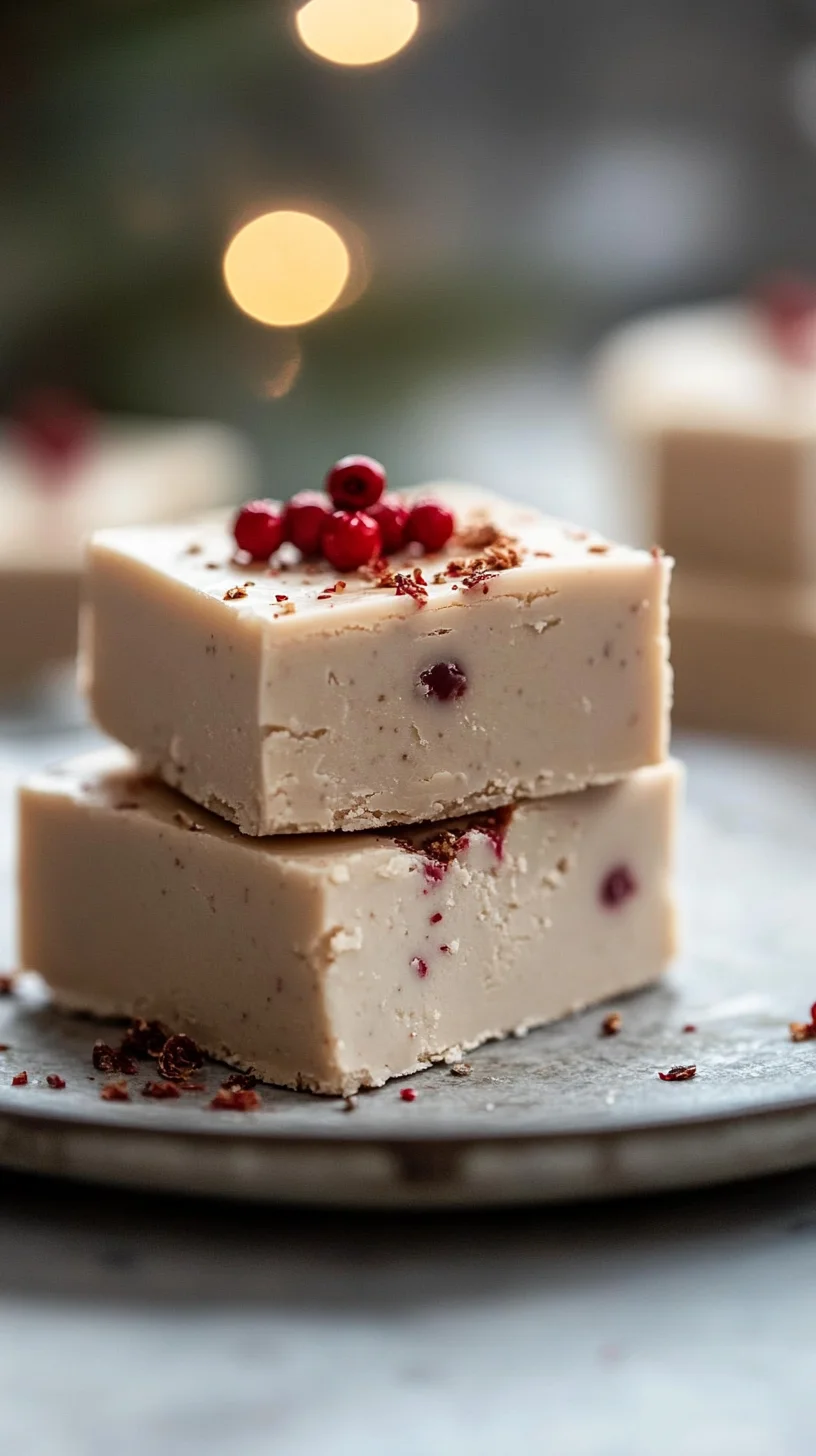 Indulge in Creamy Cranberry White Chocolate Fudge!