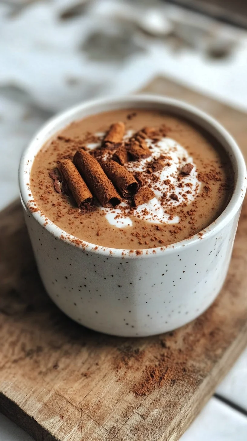 Indulge in Creamy Vegan Cinnamon Hot Chocolate Delight!