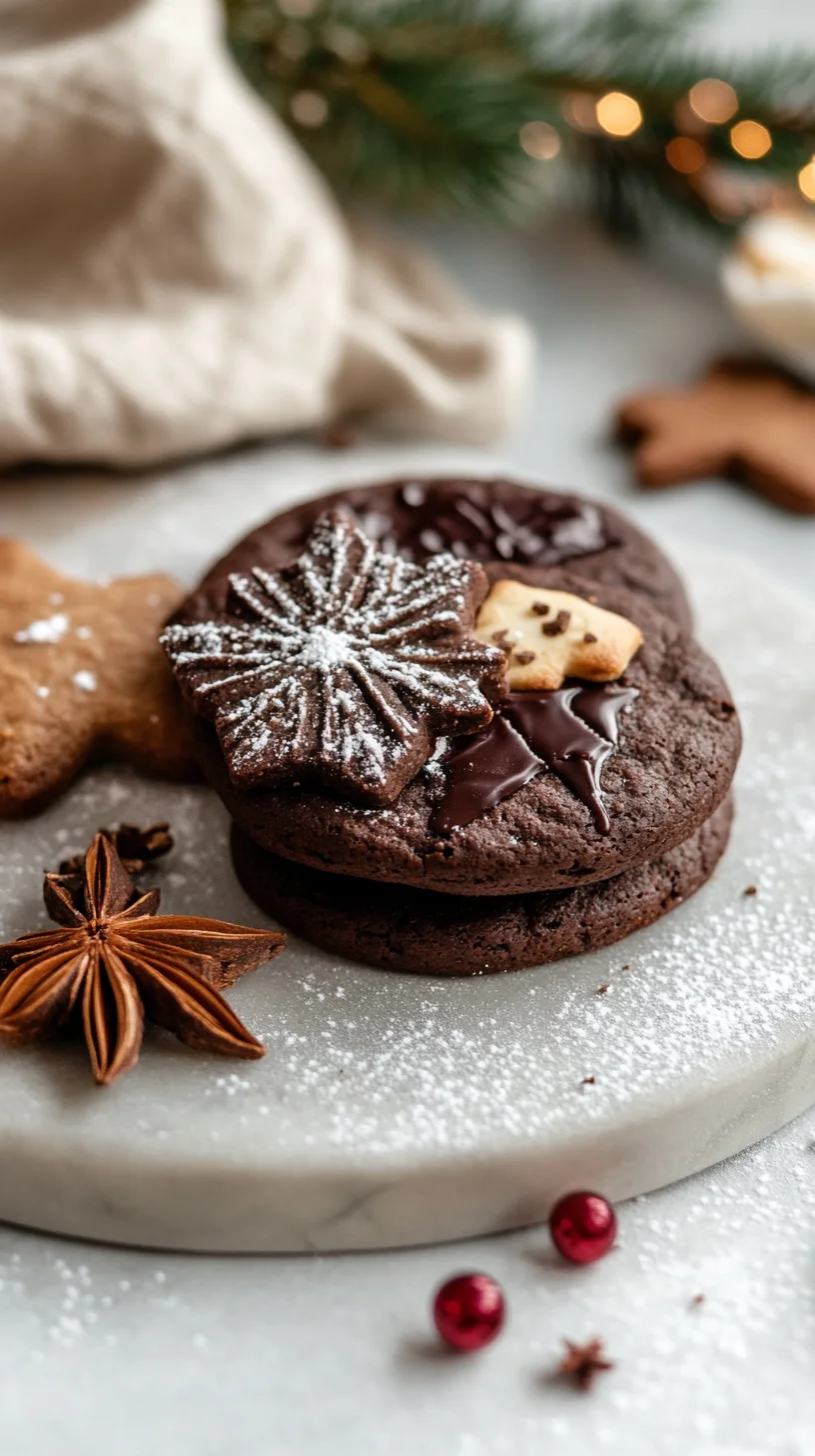 Indulge in Decadence: Chocolate-Spiced Christmas Cookies!