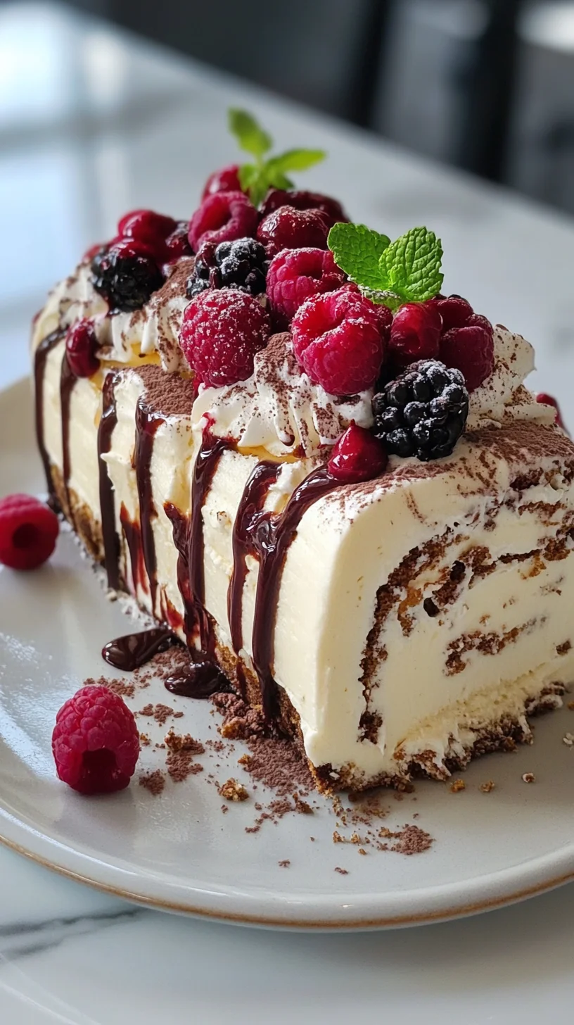 Indulge in Heavenly Sweetness: Decadent Berry Ice Cream Cake