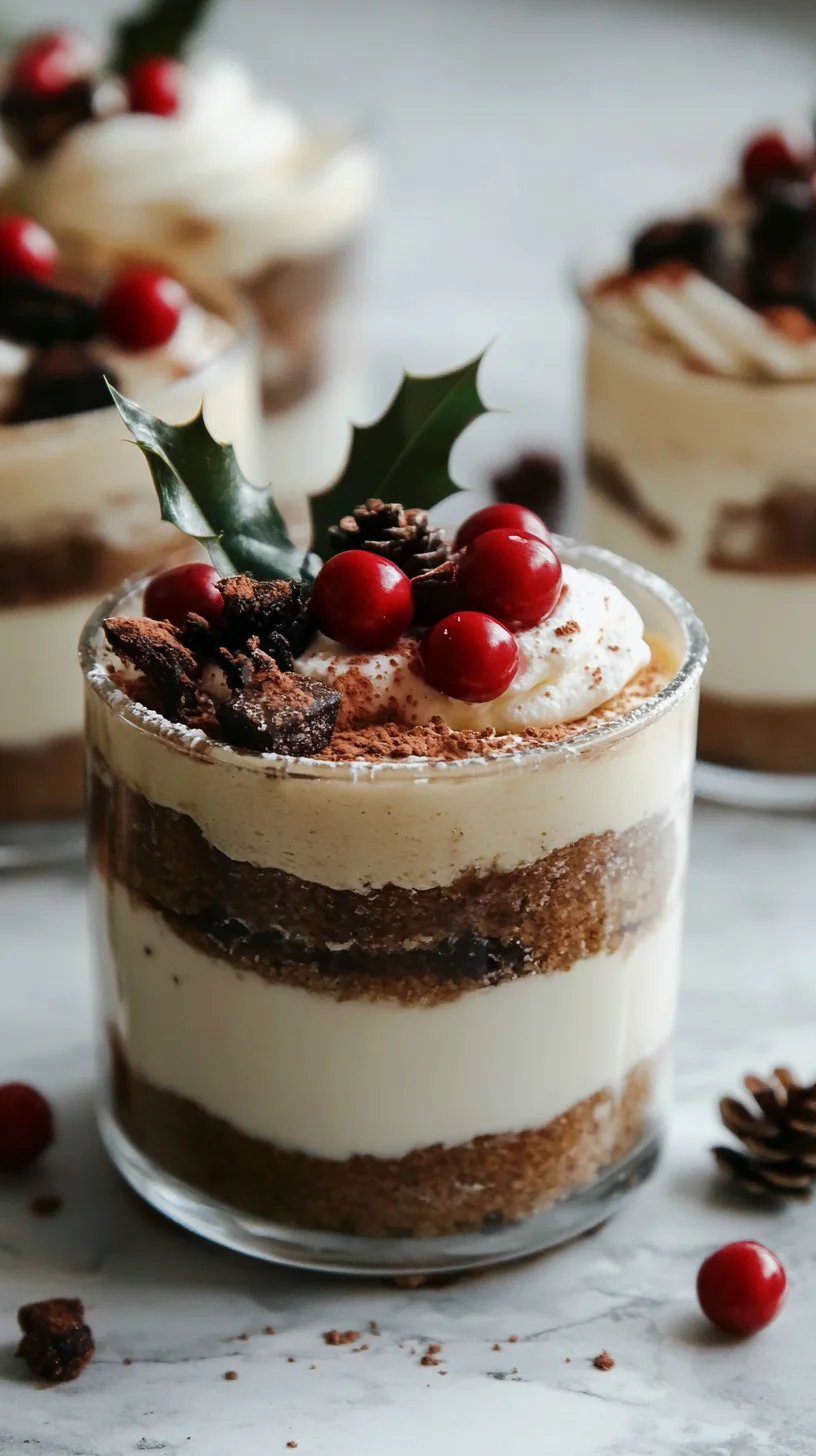 Indulge in Irresistible Sweetness: Festive No-Bake Tiramisu Cups!