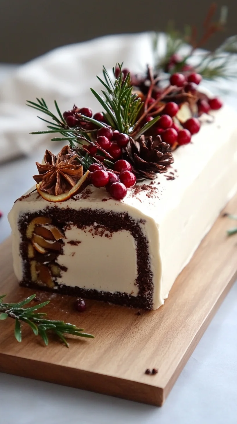 Indulge in Sweet Bliss: A Decadent Festive Cheesecake Log!