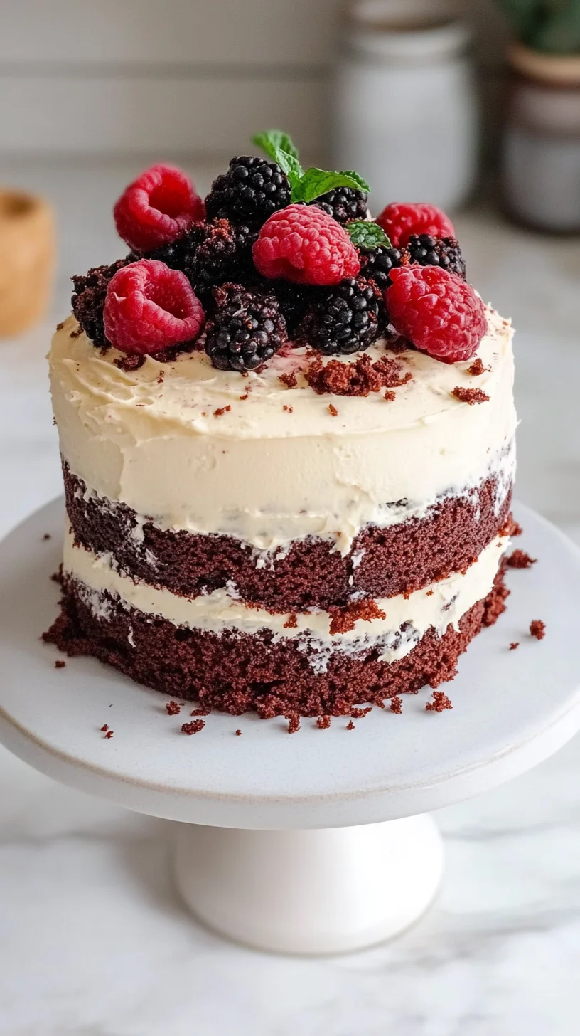 Indulge in Sweet Bliss: Decadent Chocolate Berry Layer Cake