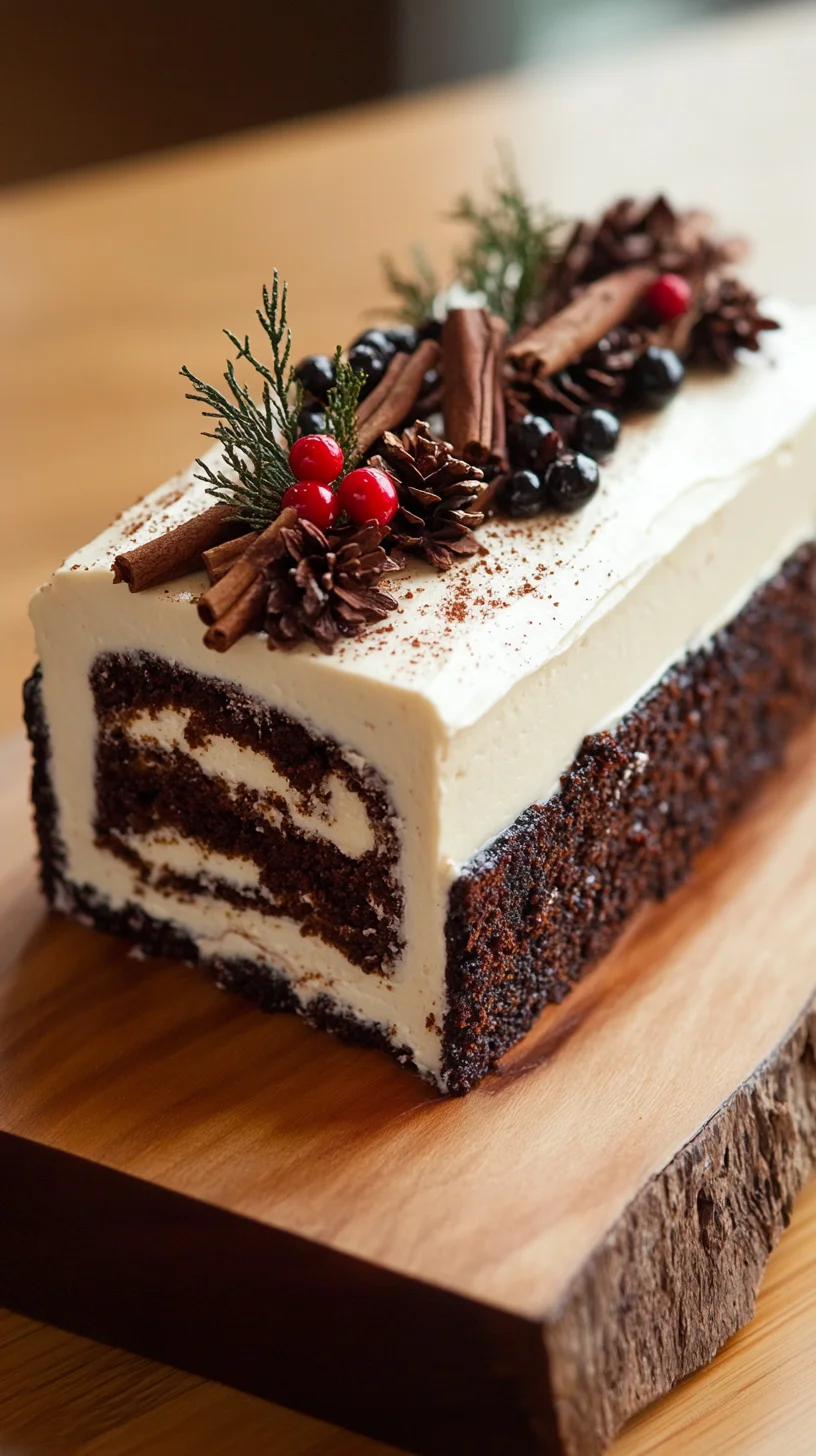 Indulge in Sweet Bliss: Decadent Chocolate Log Cake