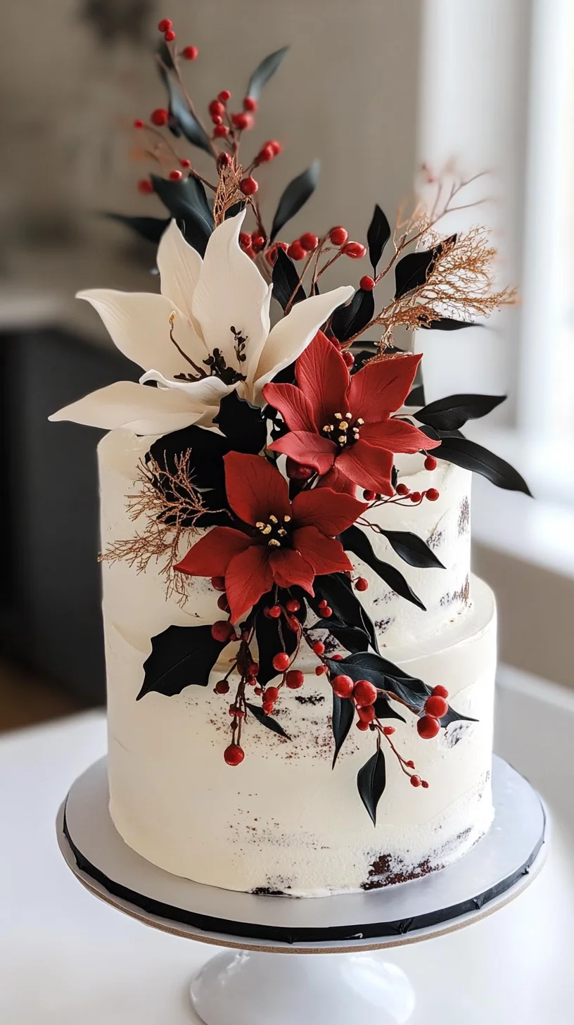 Indulge in Sweet Bliss: Decadent Floral Delight Cake