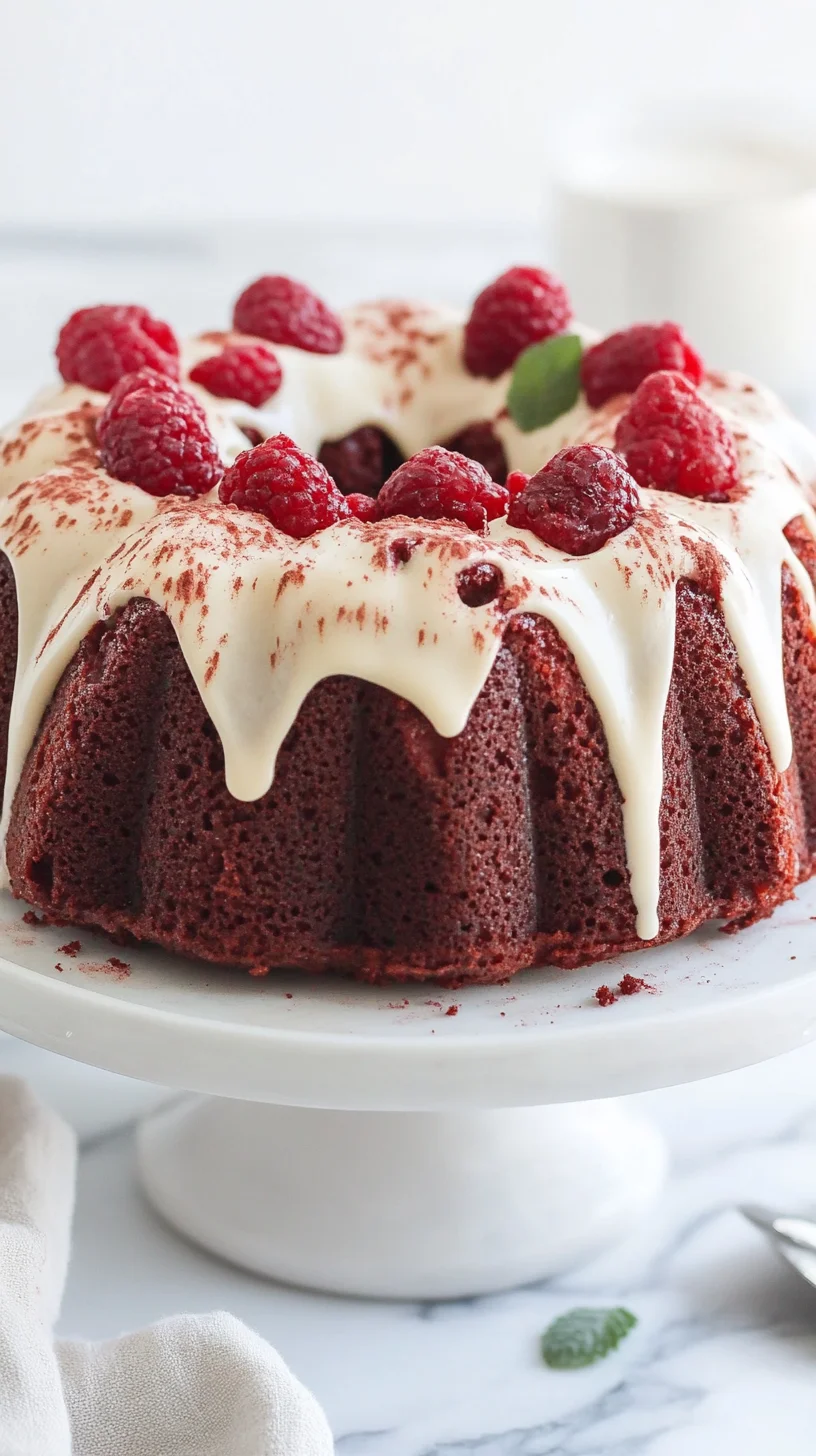 Indulge in Sweet Bliss: Decadent Red Velvet Bundt Cake