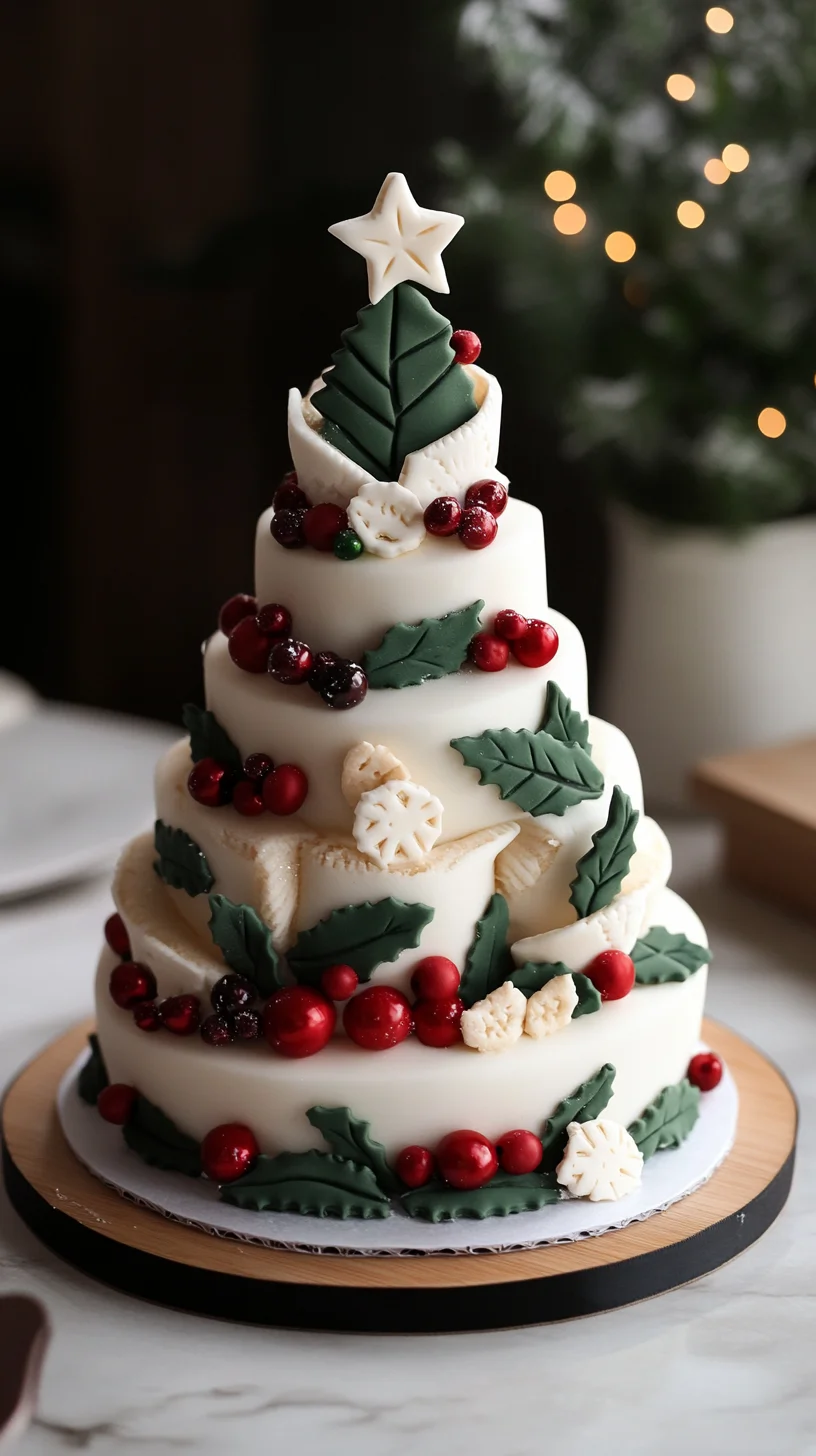 Indulge in Sweet Bliss: Decorate Your Holidays with a Stunning Christmas Cake!