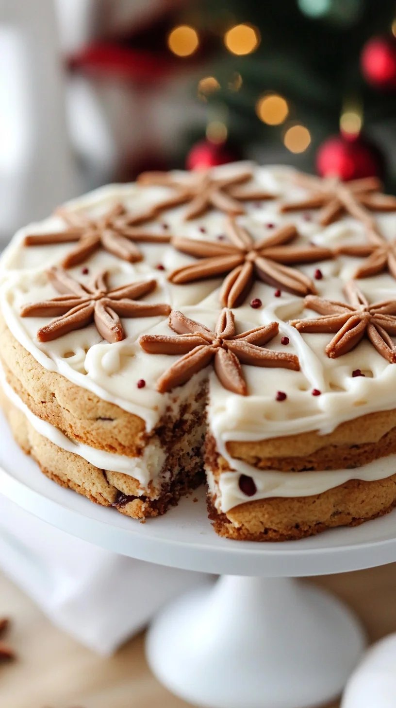 Indulge in Sweet Bliss: Delightful Spiced Cookie Layer Cake!