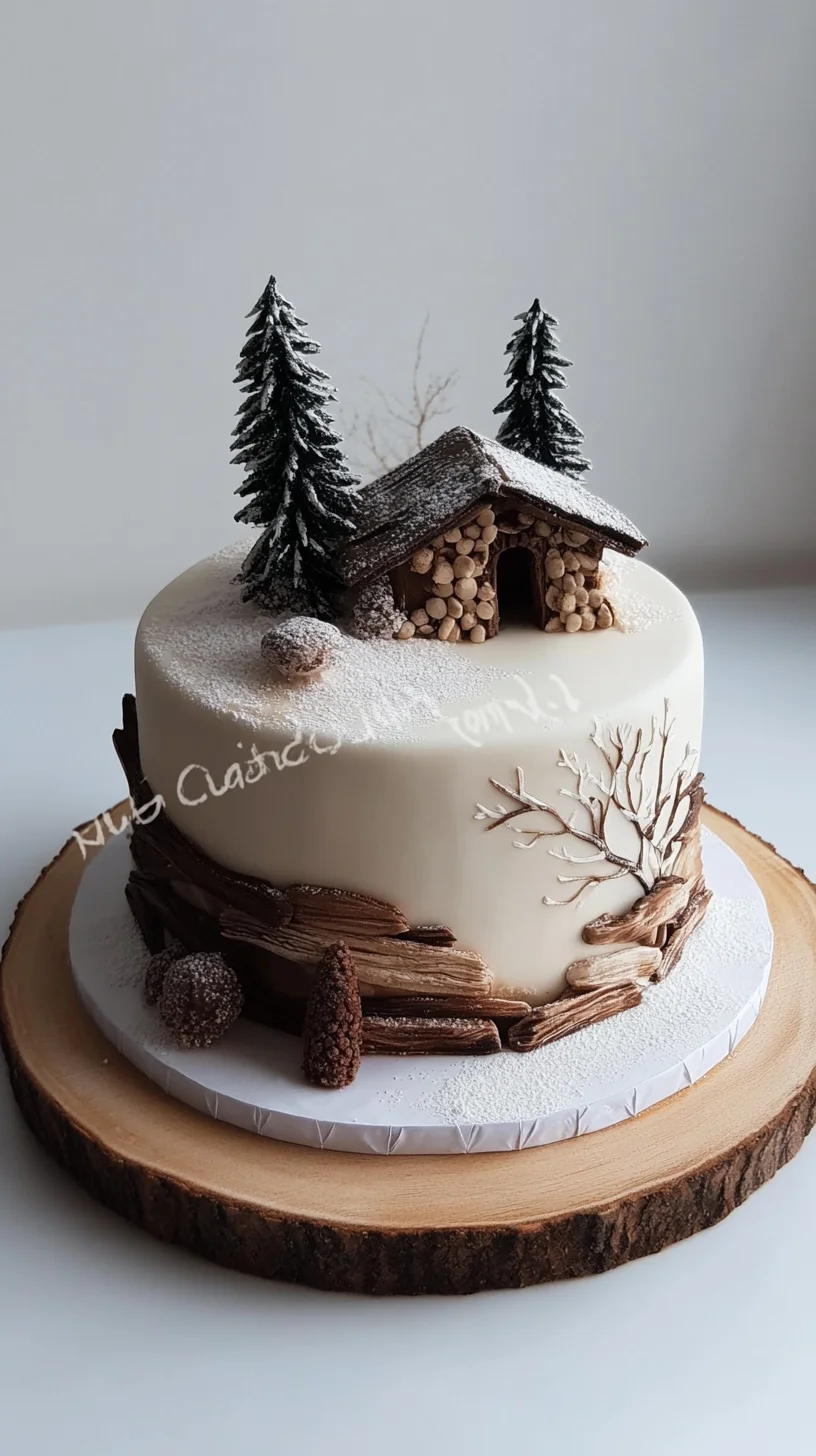 Indulge in Sweet Bliss: Enchanting Winter Wonderland Cake