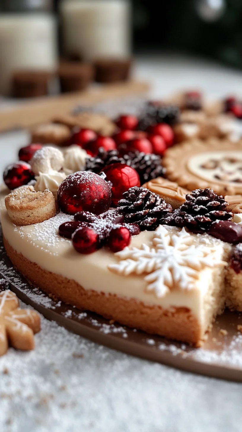 Indulge in Sweet Bliss: Festive Creamy Sugar Cookie Cake!