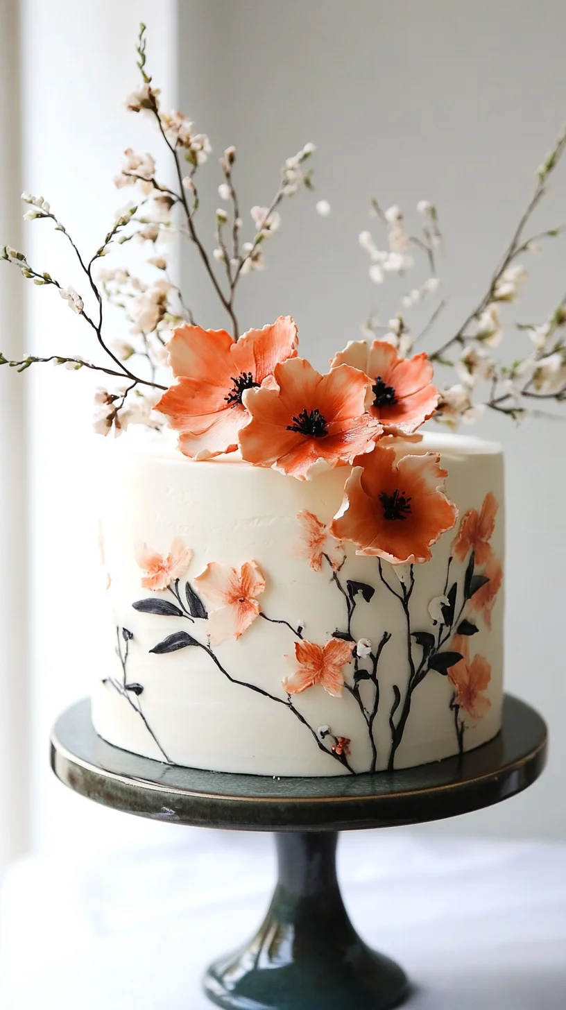 Indulge in Sweet Bliss: Flower-Embellished Vanilla Cake Recipe!