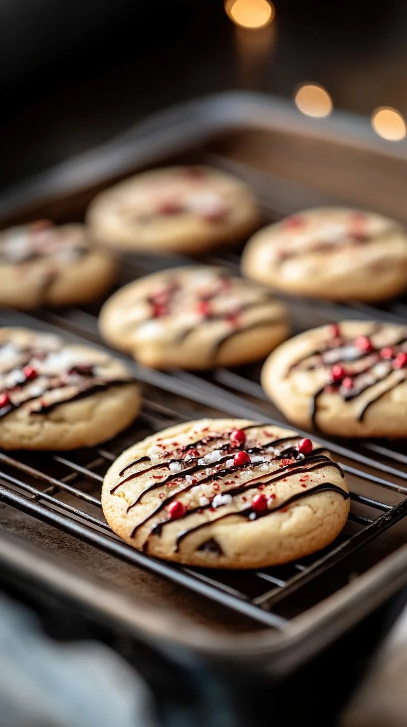 Indulge in Sweet Bliss: Heavenly Chocolate Drizzle Cookies!