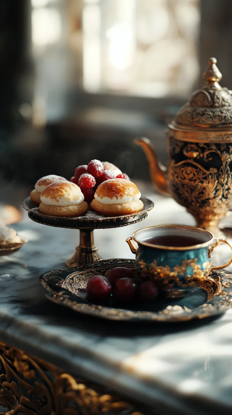 Indulge in Sweet Bliss: Heavenly Cream Puffs with Raspberry Delight