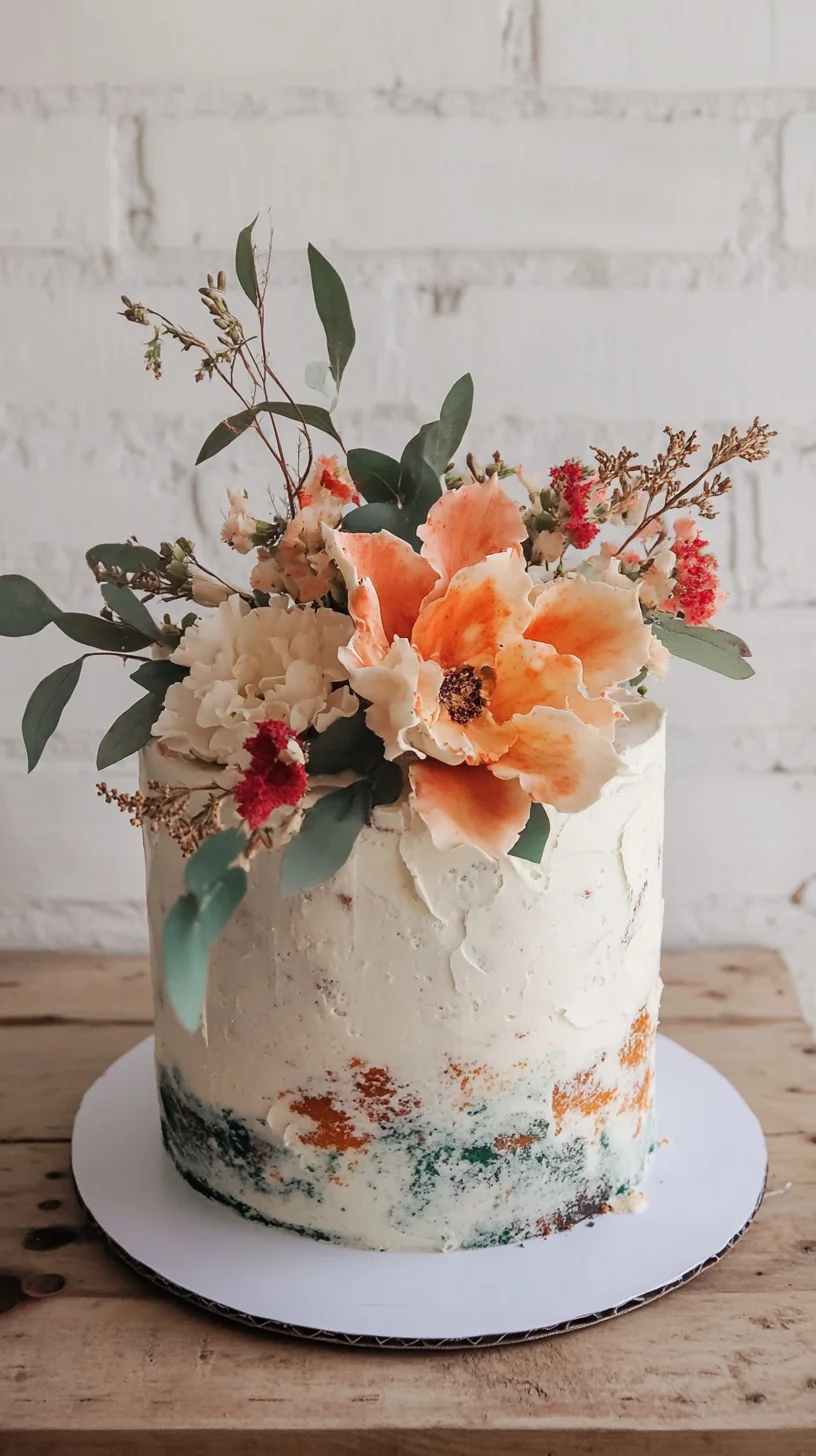 Indulge in Sweet Bliss: Heavenly Floral Cake Delight!