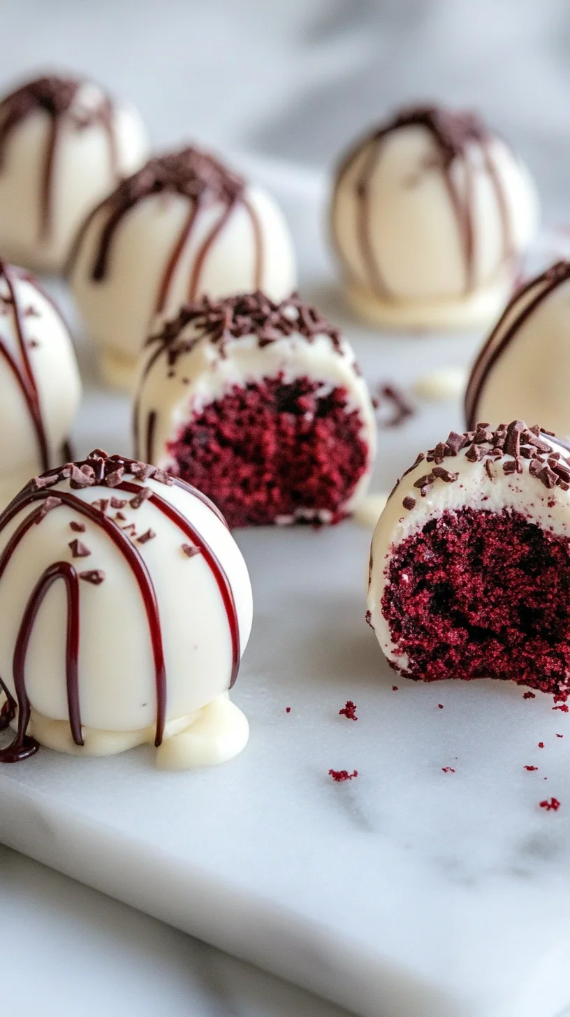 Indulge in Sweet Bliss: Red Velvet Cake Truffles!