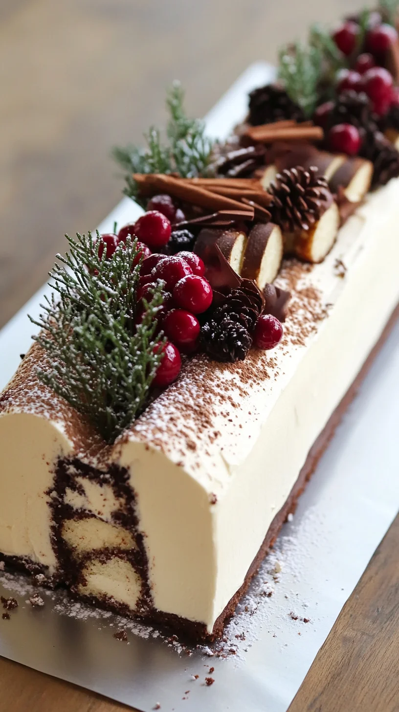 Indulge in Sweet Bliss: The Ultimate Chocolate Yule Log!