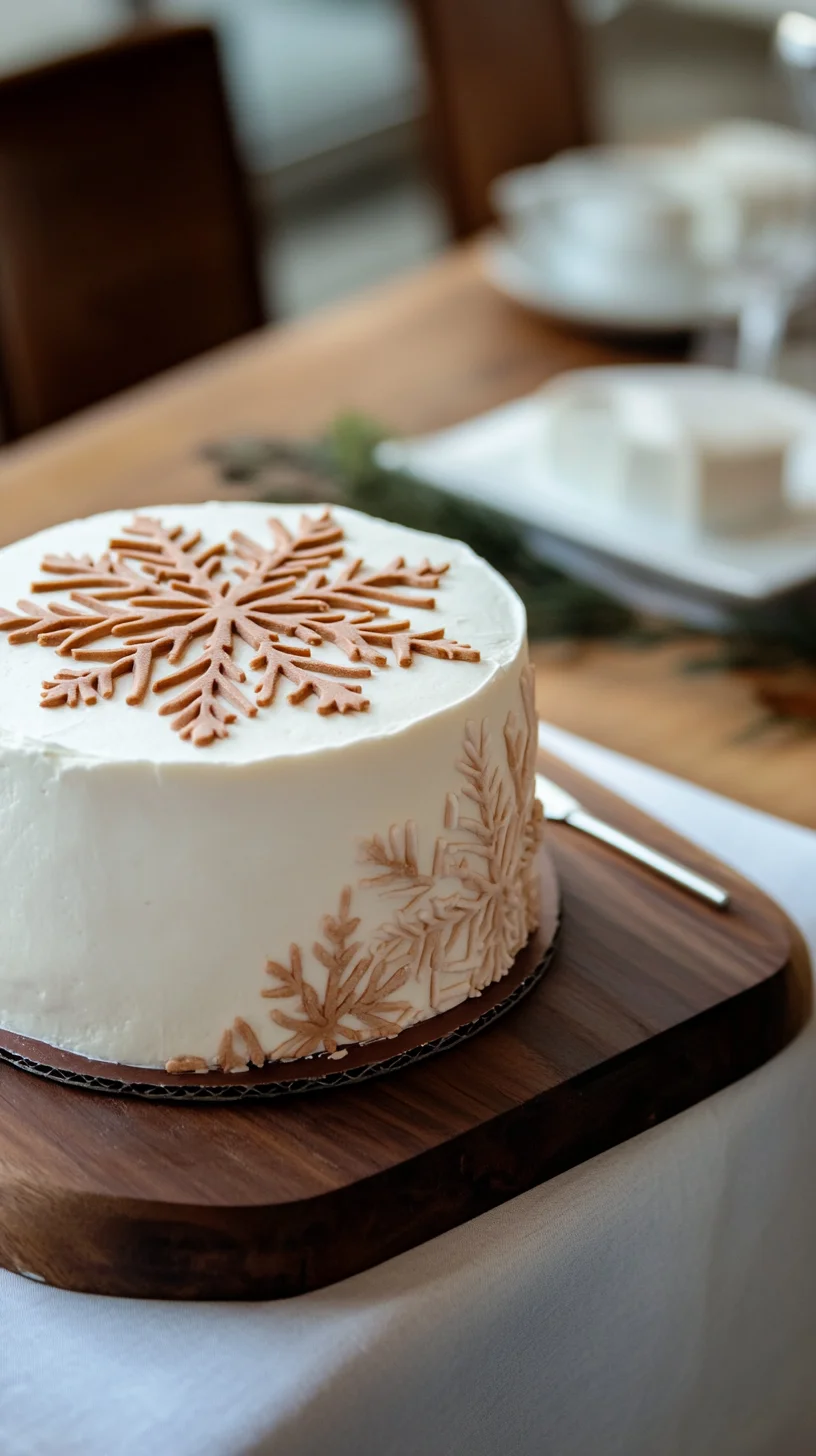 Indulge in Sweet Delights: Heavenly Vanilla Snowflake Cake!