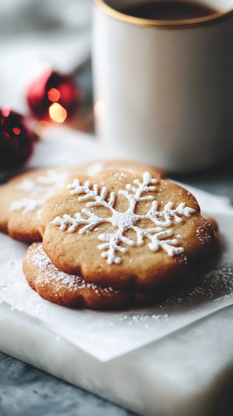 Indulge in Sweet Delights: Irresistible Snowflake Sugar Cookies!