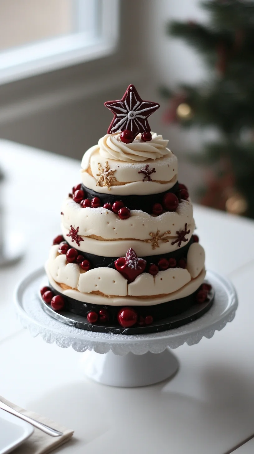 Indulge in Sweet Joy: A Delightful Layered Holiday Cake