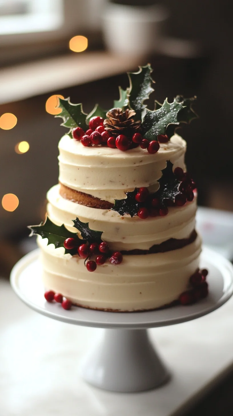 Indulge in Sweet Layers: Festive Holiday Cake Delight!