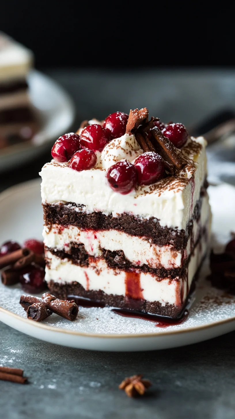 Indulge in Sweetness: A Decadent Cherry Chocolate Layer Cake!