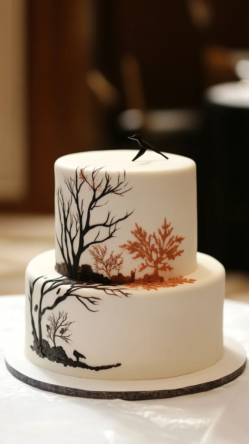 Indulge in Sweetness: Decadent Autumnal Elegance Cake