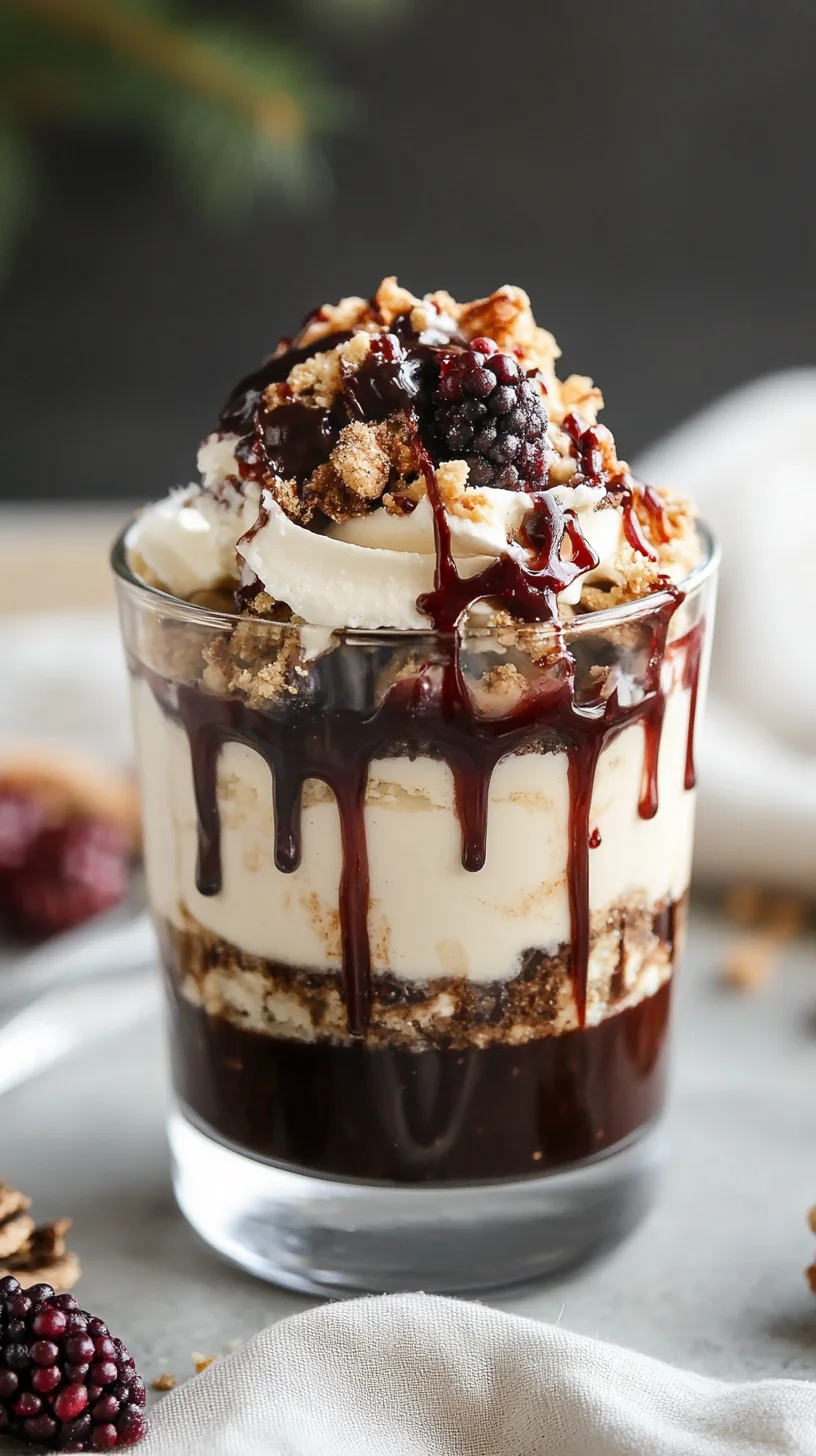 Indulge in Sweetness: Decadent Chocolate Blackberry Parfait