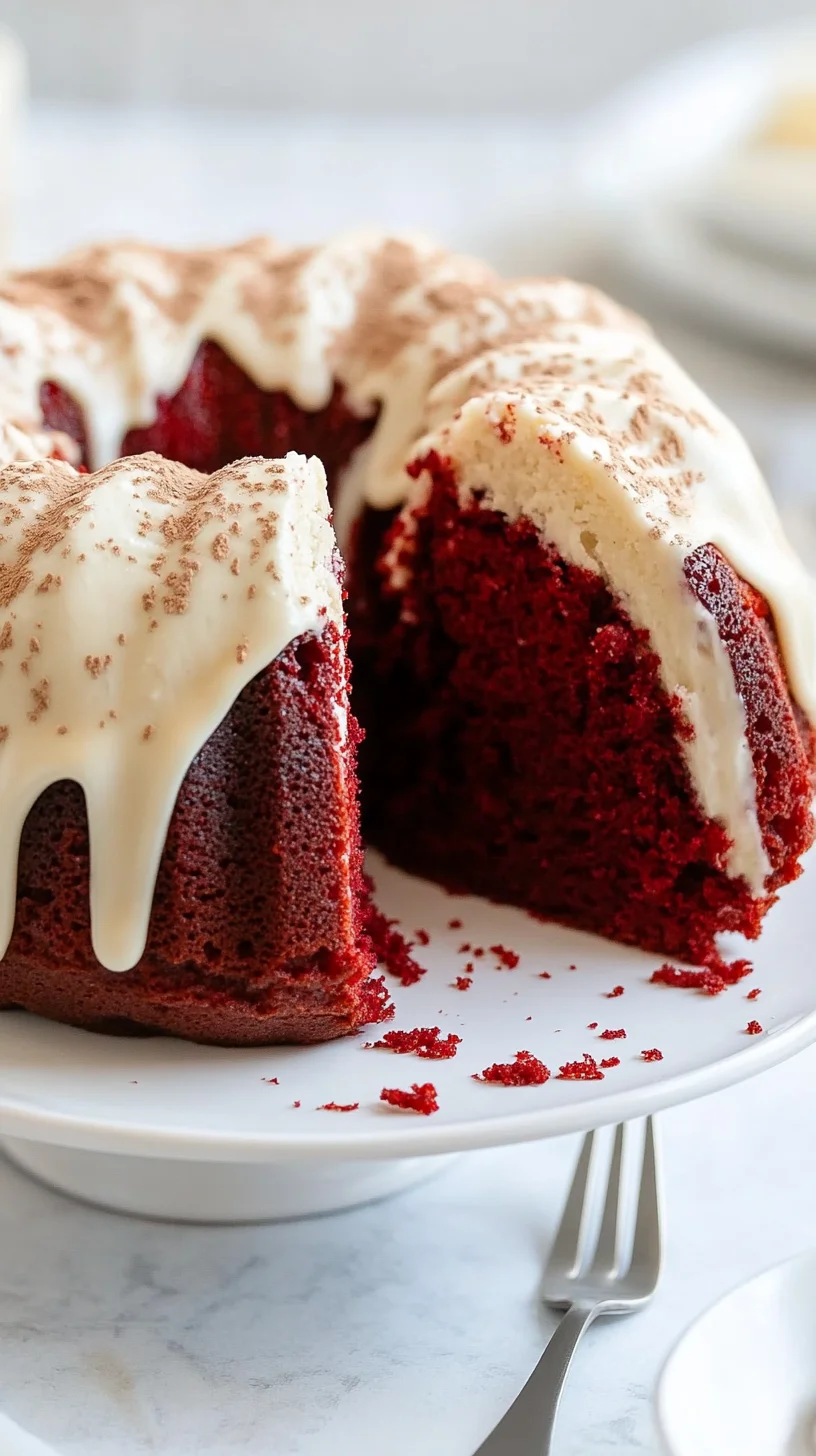 Indulge in Sweetness: Decadent Red Velvet Bundt Cake