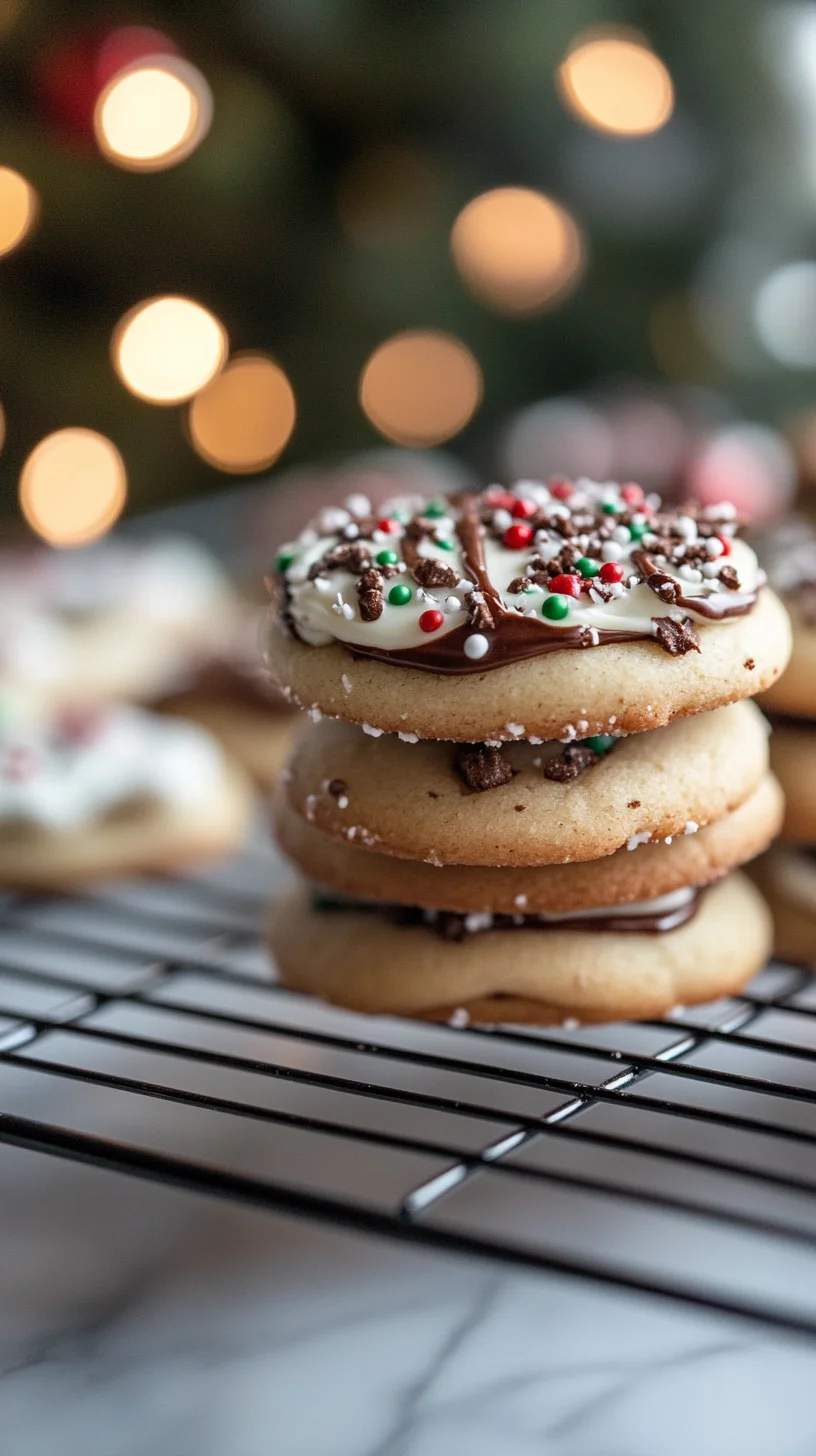 Indulge in Sweetness: Festive Chocolate-Dipped Sugar Cookies!