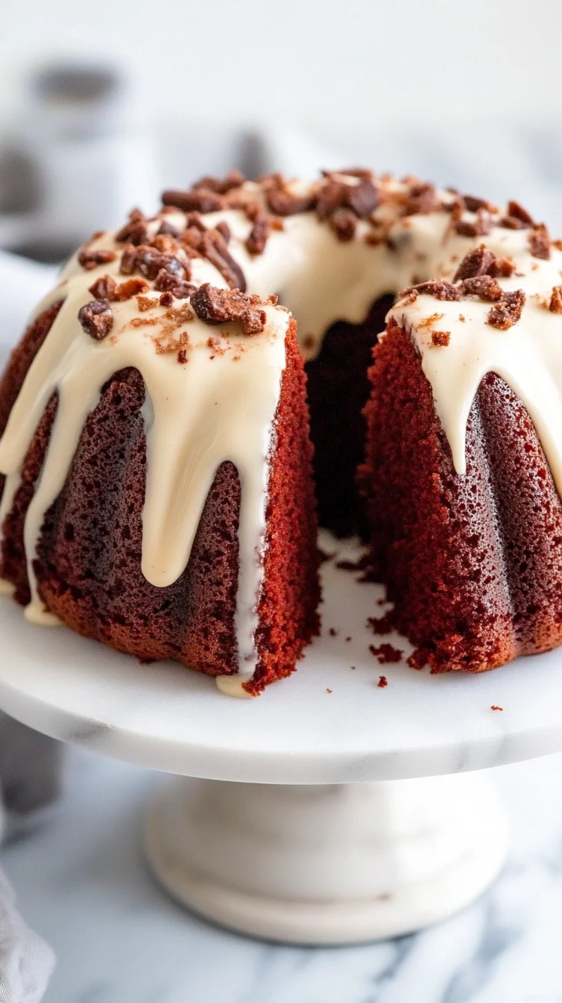 Indulge in Sweetness: Irresistible Red Velvet Bundt Cake!