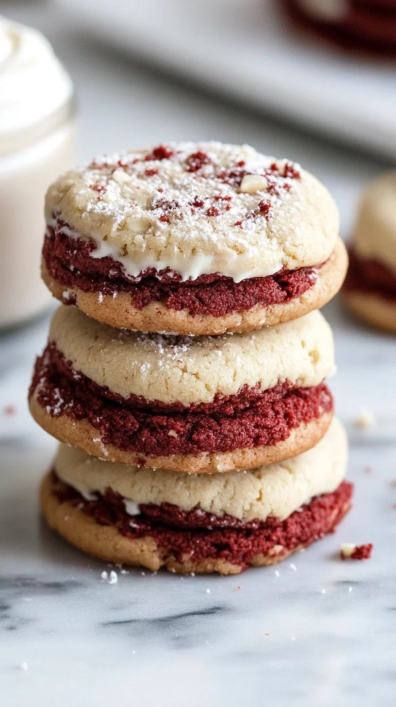 Indulge in Sweetness: Irresistible Red Velvet Sandwich Cookies!