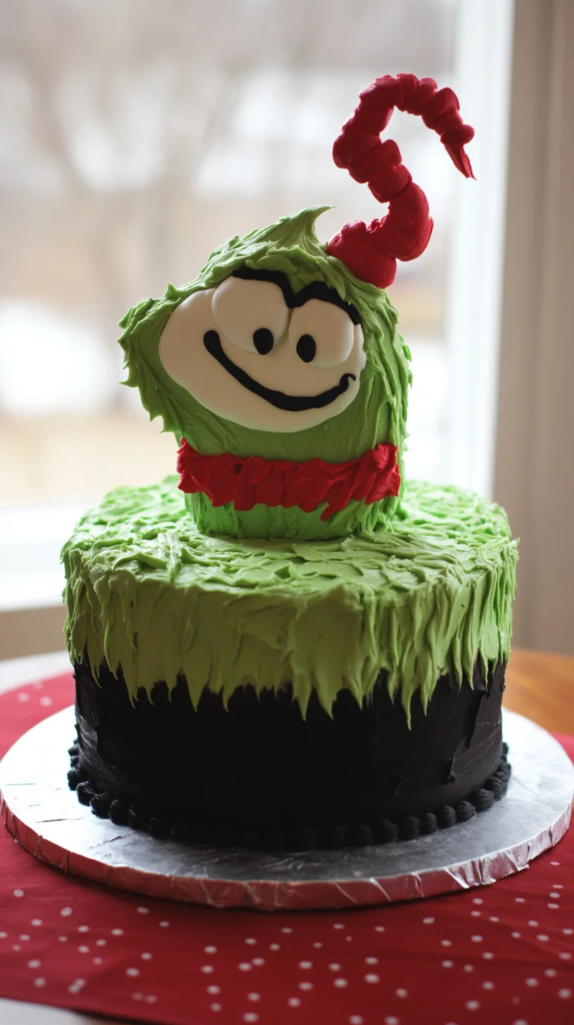 Indulge in Sweetness: Whimsical Grinch Cake Recipe!