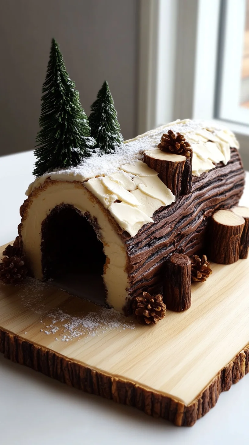 Indulge in Sweetness with a Festive Chocolate Yule Log!