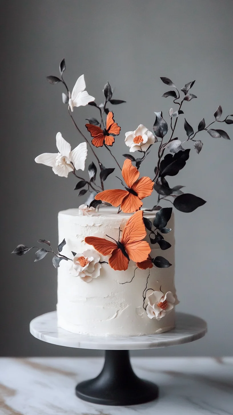 Indulge in the Sweet Symphony of a Buttercream Butterfly Cake!