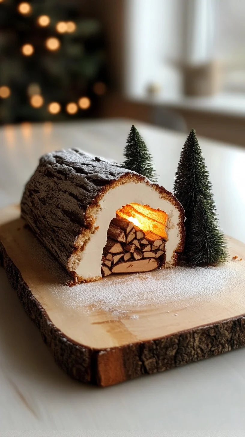 Indulge in the Sweetness of a Delectable Chocolate Yule Log!