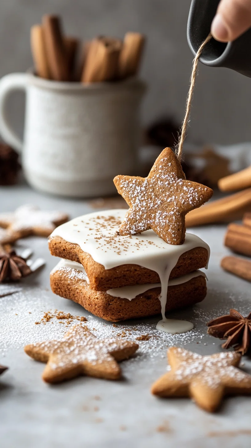 Indulge in the Sweetness of Gingerbread Star Cookies!