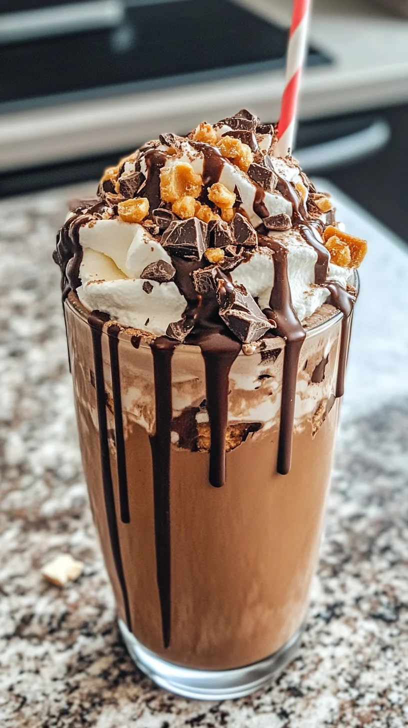 Indulgent Chocolate Peanut Butter Milkshake Delight!