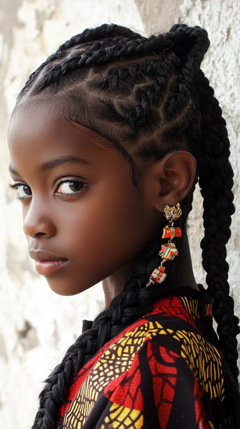 Intricate Cornrow Braids Elevate Your Look with a Touch of Elegance