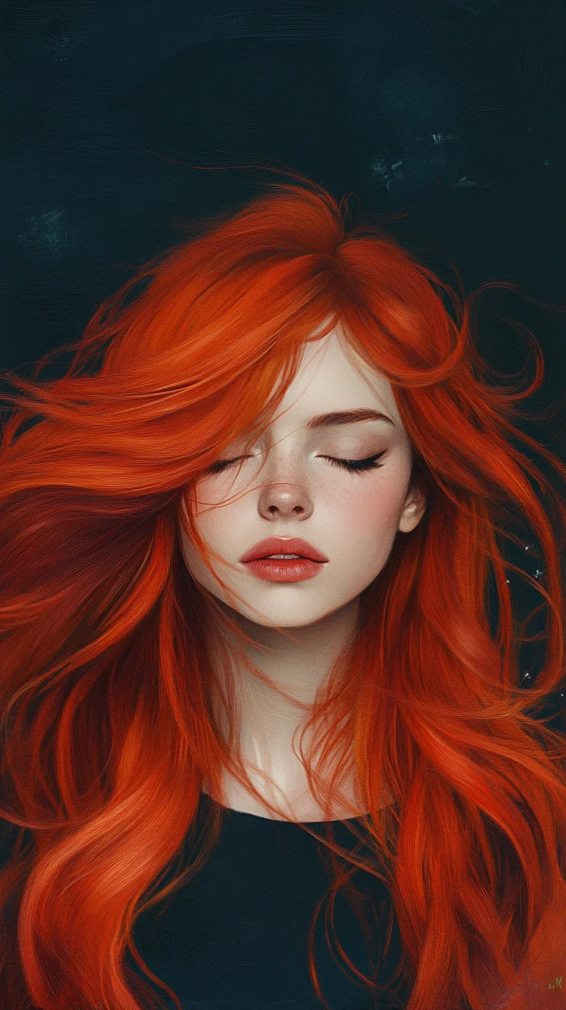 Lush and Fiery: The Allure of Long, Flowing Red Locks